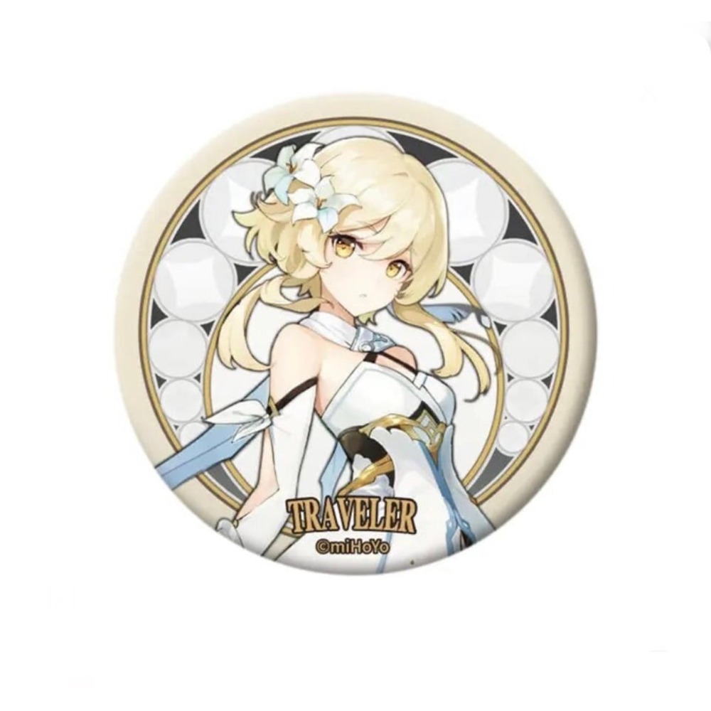 Traveler Genshin Impact pin Button New!